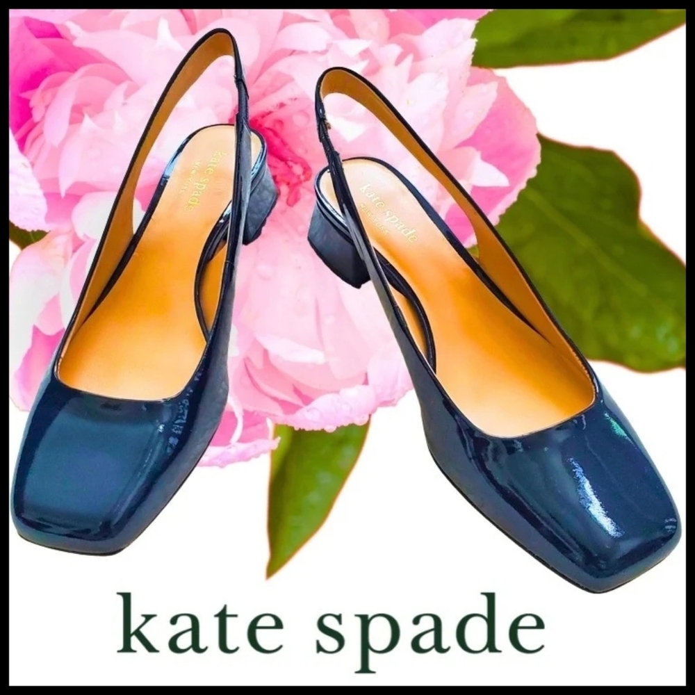 NWT Kate Spade Patent Leather Slingback Pumps